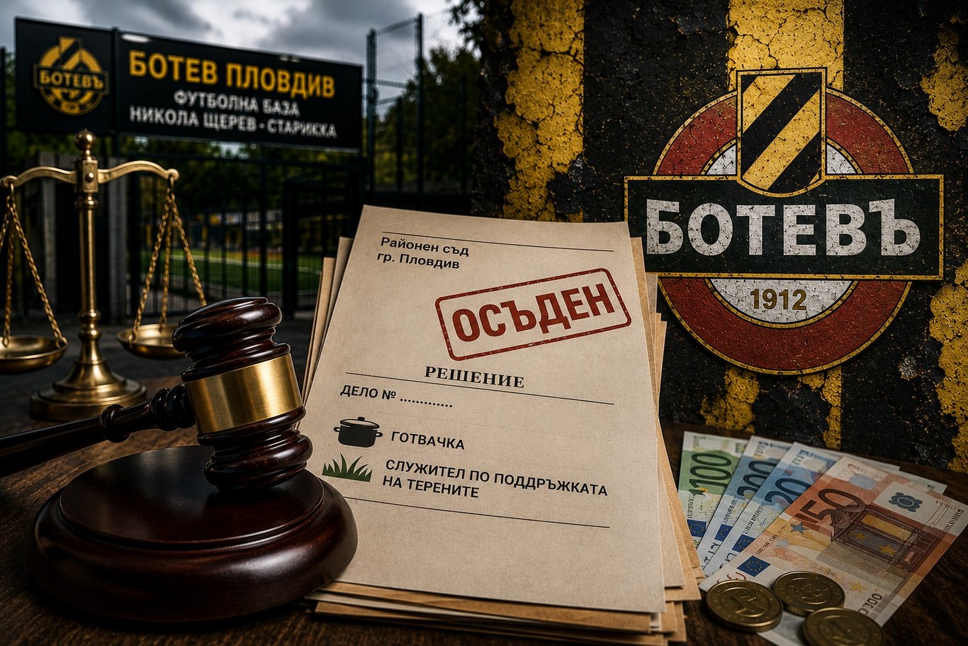 Ботев Пд понесе двоен удар в съда! Осъдиха „канарчетата“ да платят на готвачка и служител по поддръжката на терените