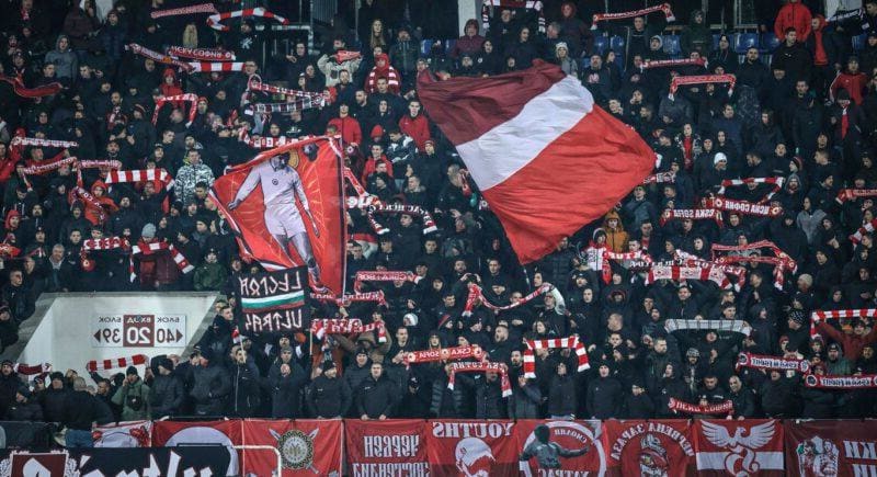 ЦСКА: Армейската любов е безгранична! Стадионът целият червен