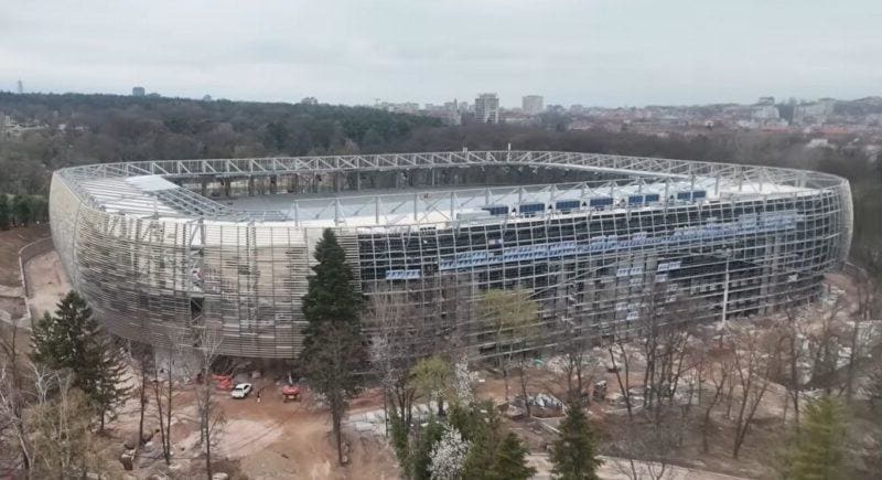 Дори по Великден няма спиране: новият дом на ЦСКА напредва ударно (ВИДЕО)