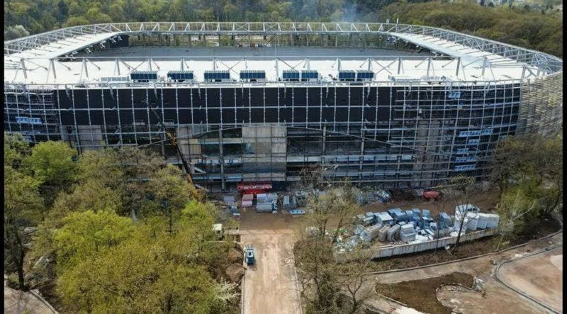 „Армията“ придобива все по-впечатляващ вид: ето как изглежда новият дом на ЦСКА (ВИДЕО)